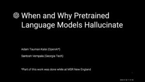 TILOS Seminar: Unlearnable Facts Cause Hallucinations in Pretrained Language Models