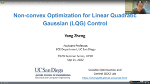 TILOS Seminar: Non-convex Optimization for Linear Quadratic Gaussian (LQG) Control