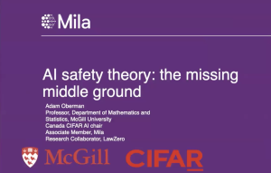 TILOS Seminar: AI Safety Theory: The Missing Middle Ground